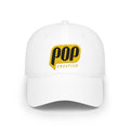 Gorra Bordada POP Creativo | Logo Retro Amarillo Low-Profile