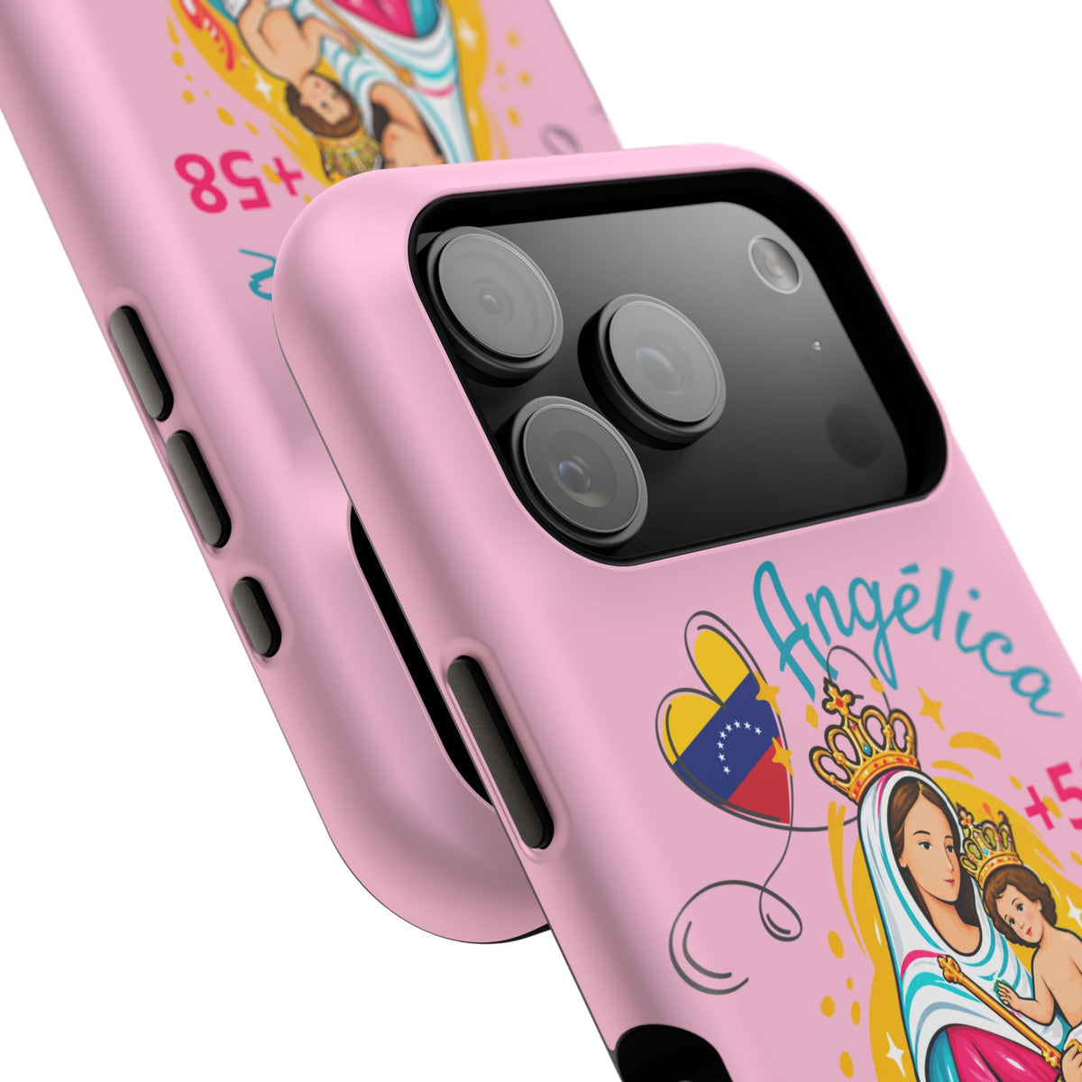 Funda Personalizada con Nombre Virgen de Chiquinquirá Phone Case