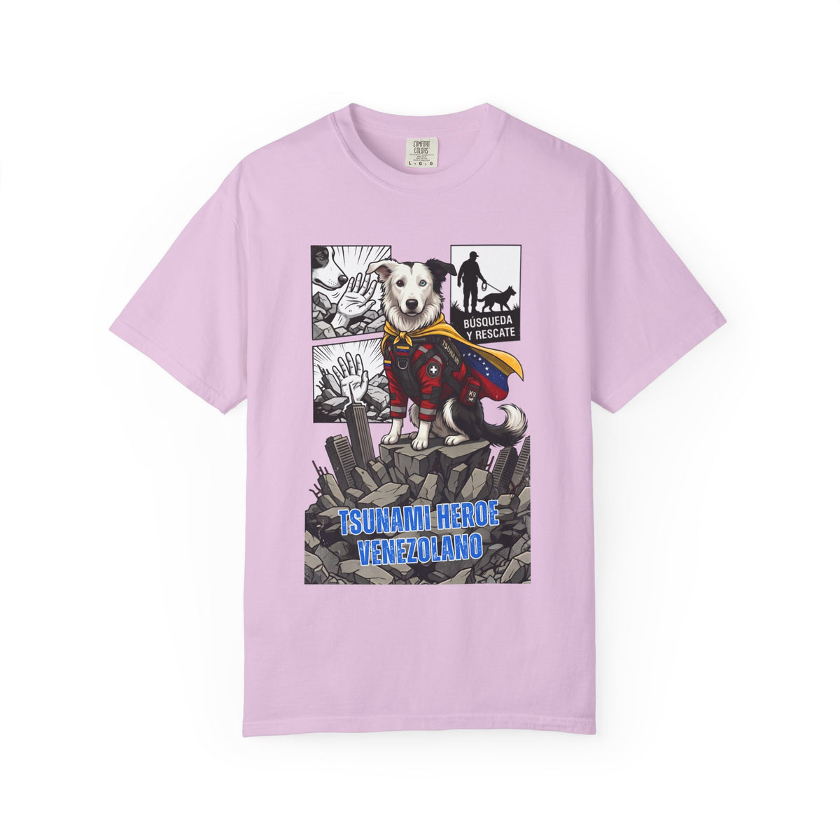 Franela Superdog Venezolano | Camiseta Gráfica Héroe | Identidad Venezuela Diáspora