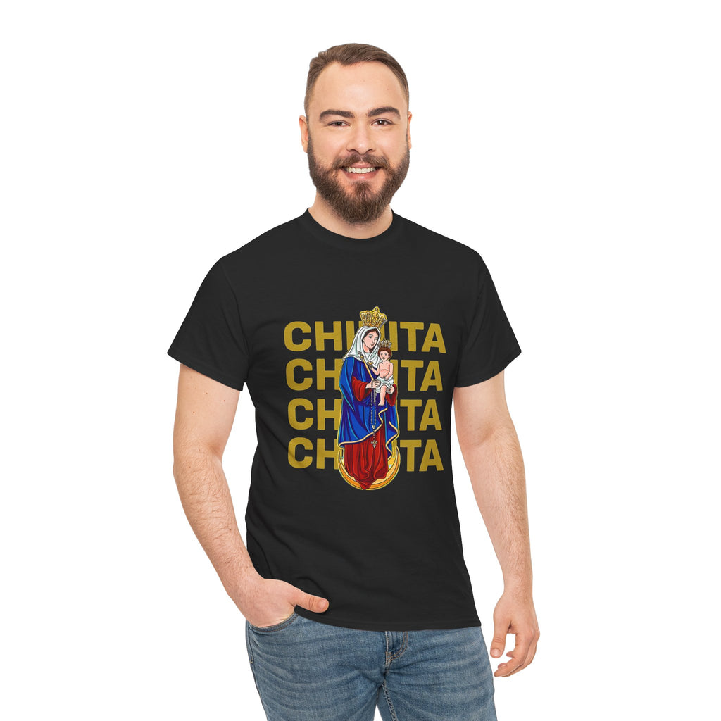 Franela Virgen María | Camiseta Devocional Retro La Chinita