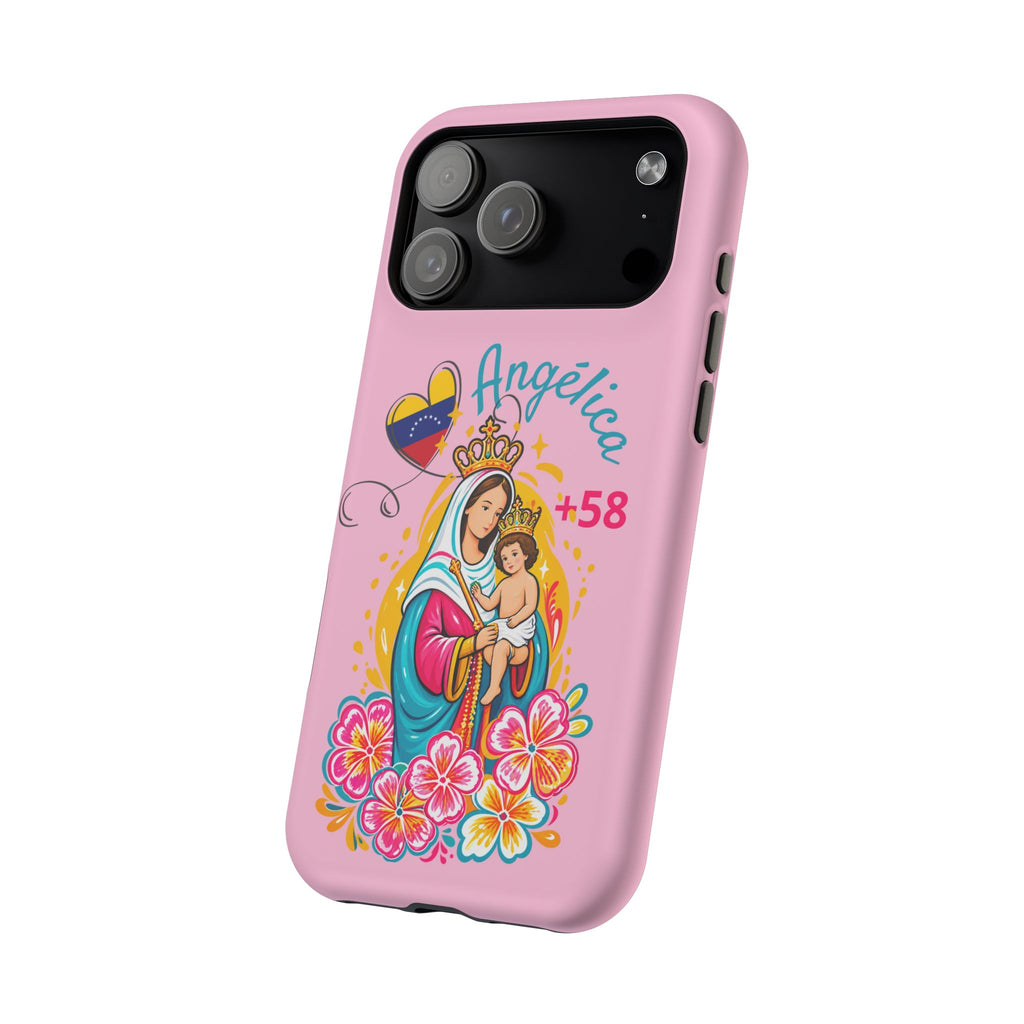 Funda Personalizada con Nombre Virgen de Chiquinquirá Phone Case