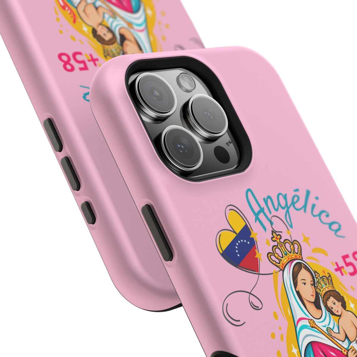 Funda Personalizada con Nombre Virgen de Chiquinquirá Phone Case