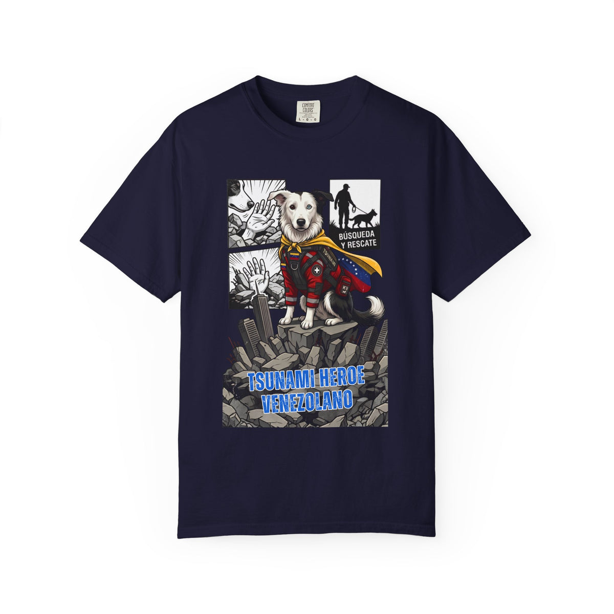 Franela Superdog Venezolano | Camiseta Gráfica Héroe | Identidad Venezuela Diáspora
