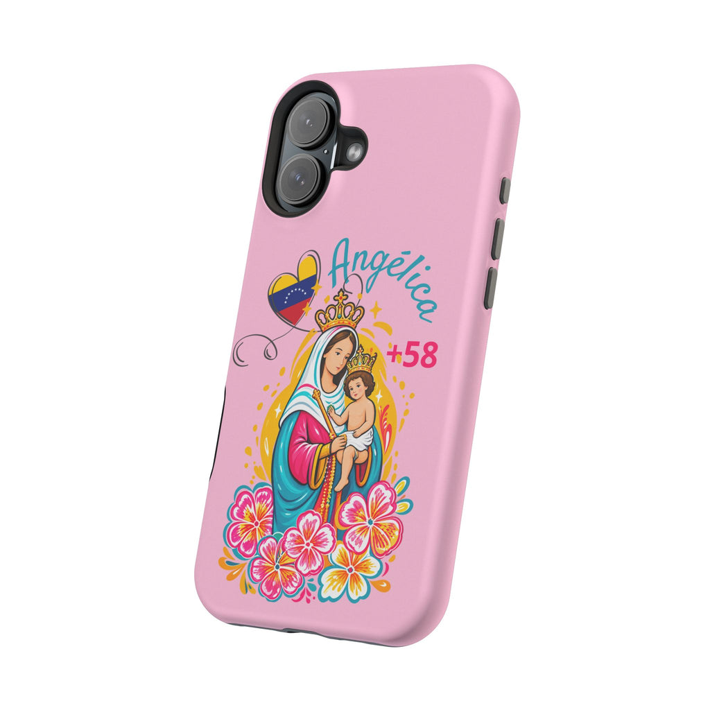 Funda Personalizada con Nombre Virgen de Chiquinquirá Phone Case