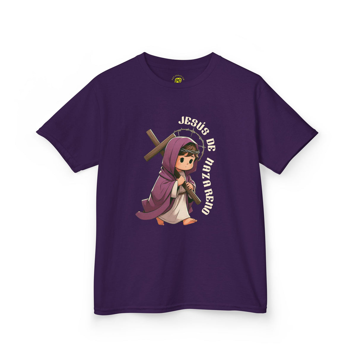 Franela Niños | Santo Cargando la Cruz | Camiseta Religiosa Infantil