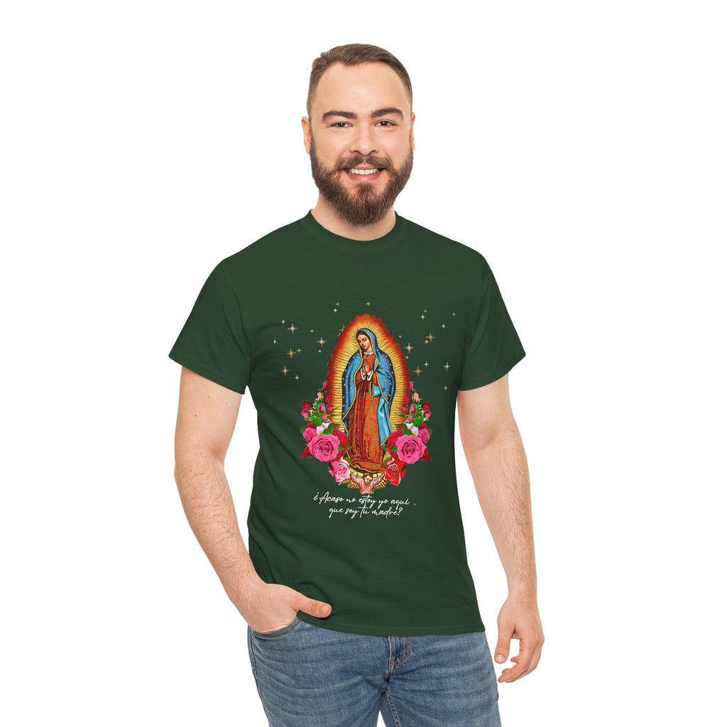 Franela Virgen de Guadalupe | Camiseta Devocional Floral Nuestra Señora