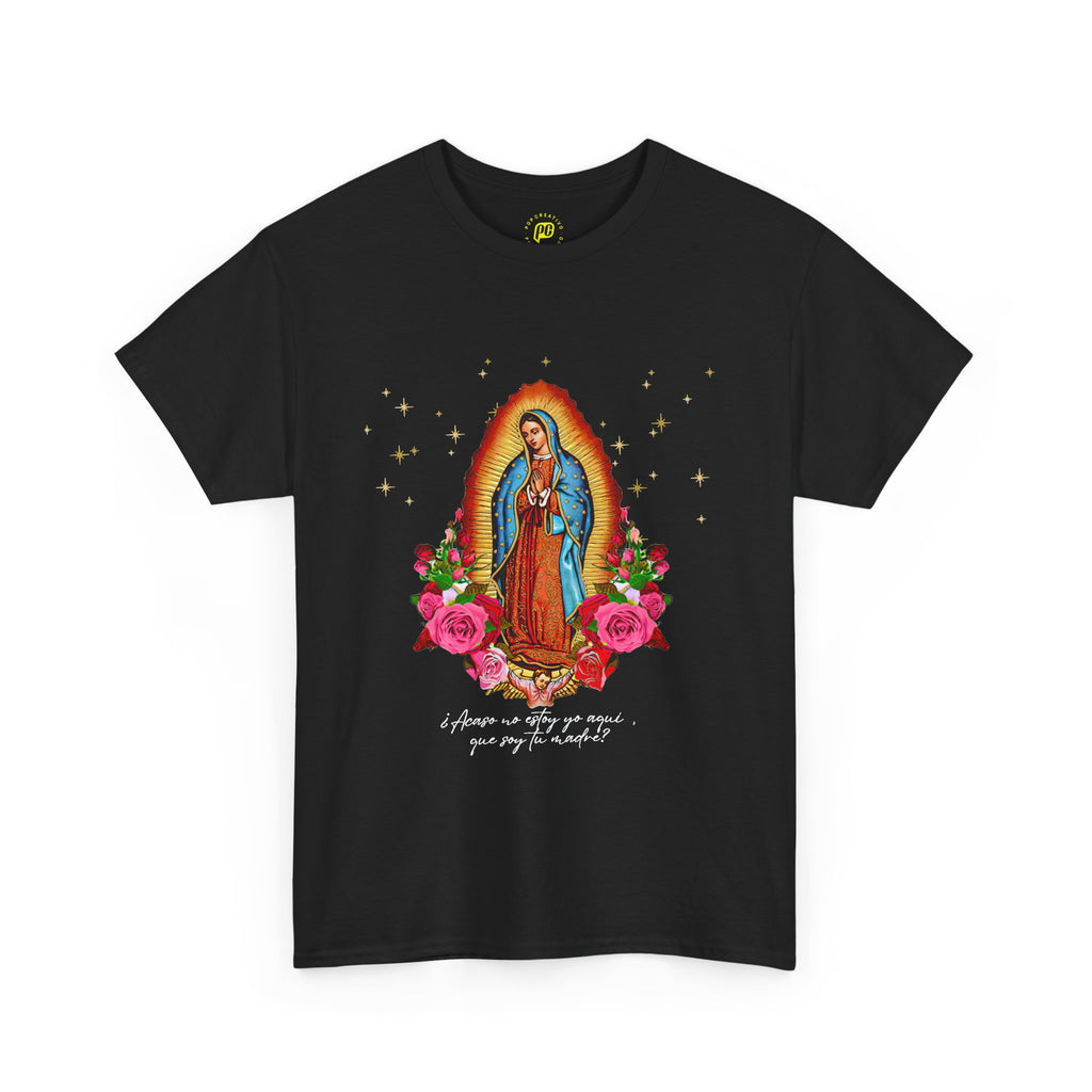 Franela Virgen de Guadalupe | Camiseta Devocional Floral Nuestra Señora