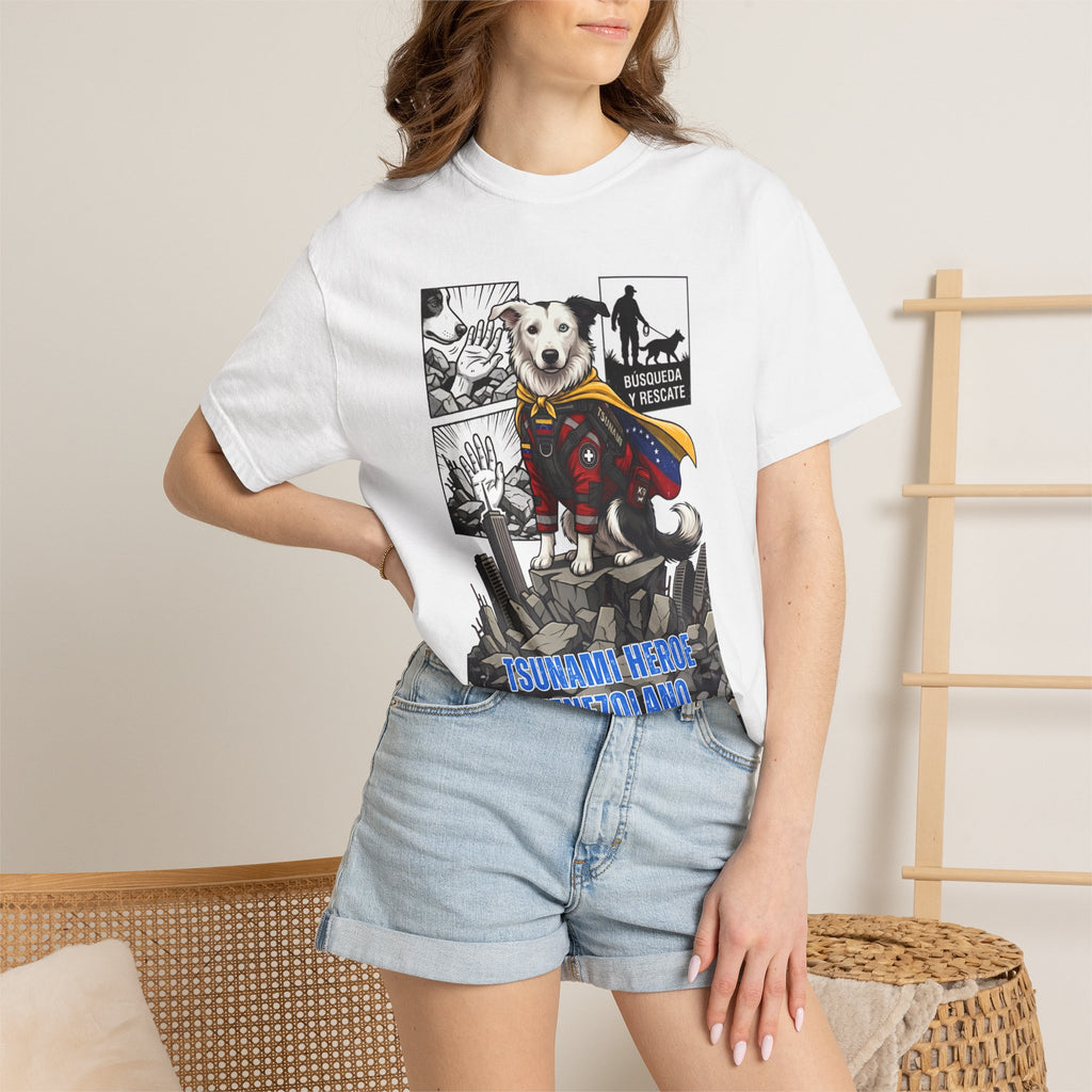 Franela Superdog Venezolano | Camiseta Gráfica Héroe | Identidad Venezuela Diáspora