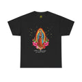 Franela Virgen de Guadalupe | Camiseta Devocional Floral Nuestra Señora