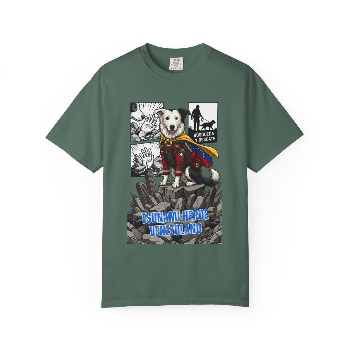 Franela Superdog Venezolano | Camiseta Gráfica Héroe | Identidad Venezuela Diáspora