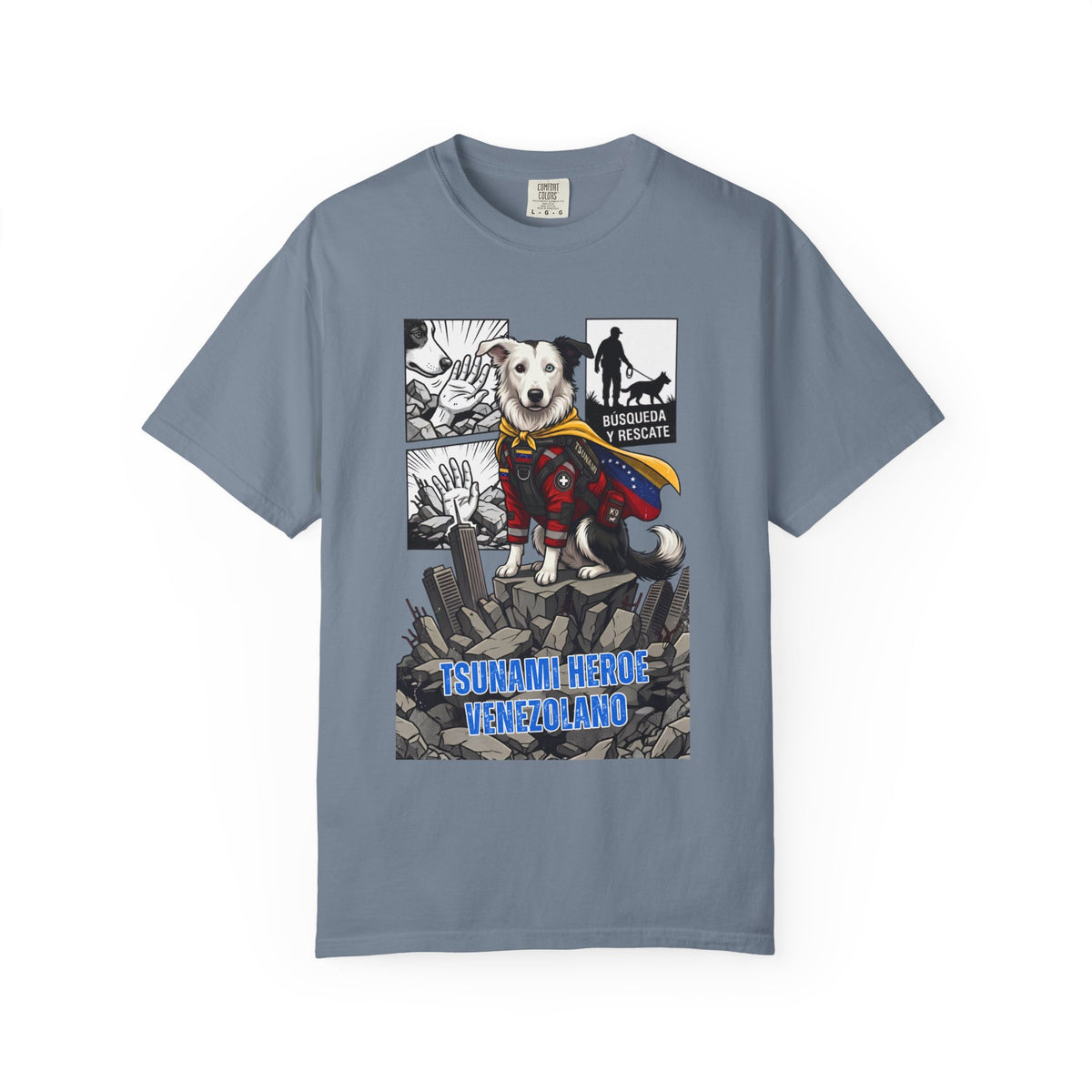 Franela Superdog Venezolano | Camiseta Gráfica Héroe | Identidad Venezuela Diáspora