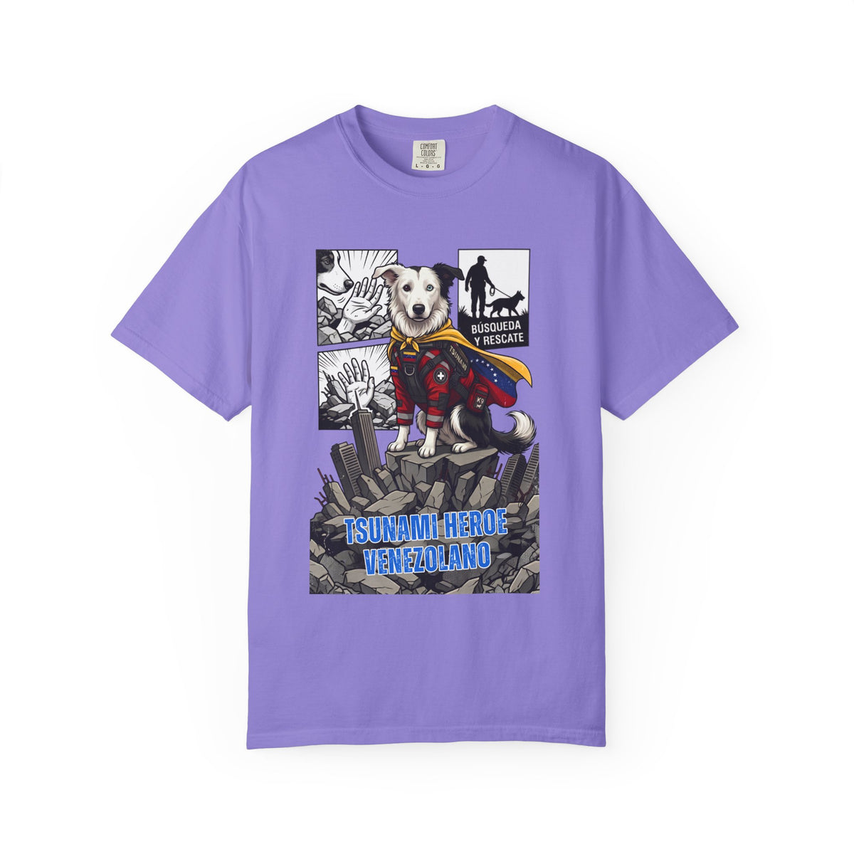 Franela Superdog Venezolano | Camiseta Gráfica Héroe | Identidad Venezuela Diáspora