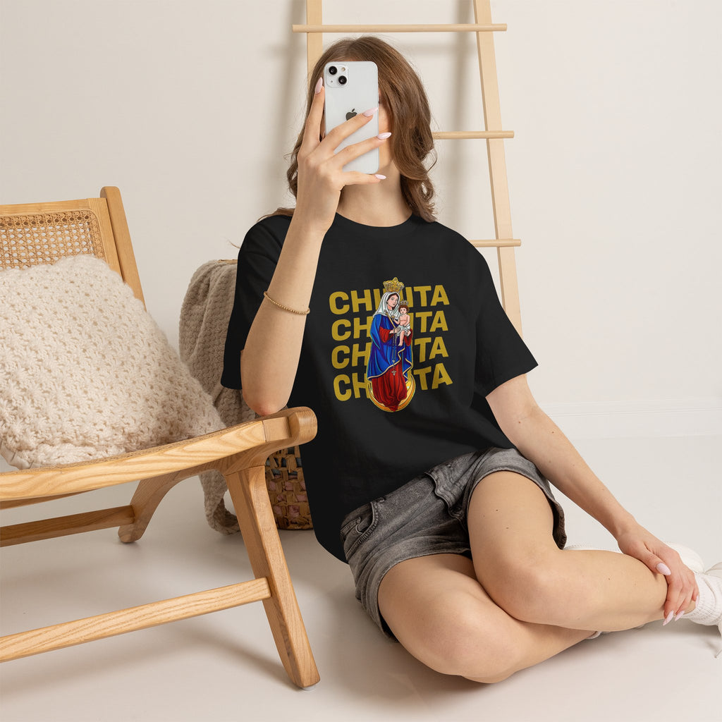 Franela Virgen María | Camiseta Devocional Retro La Chinita