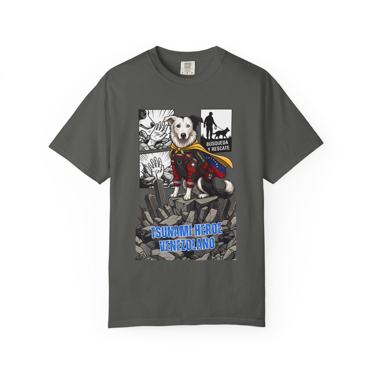 Franela Superdog Venezolano | Camiseta Gráfica Héroe | Identidad Venezuela Diáspora