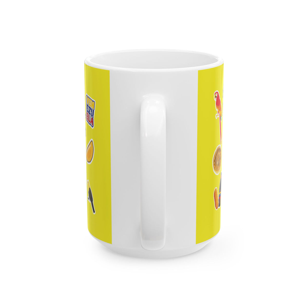 Taza Cerámica Venezuela Sticker Collage | Café Amarilla 11oz/15oz