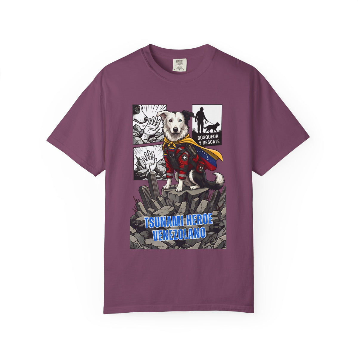 Franela Superdog Venezolano | Camiseta Gráfica Héroe | Identidad Venezuela Diáspora