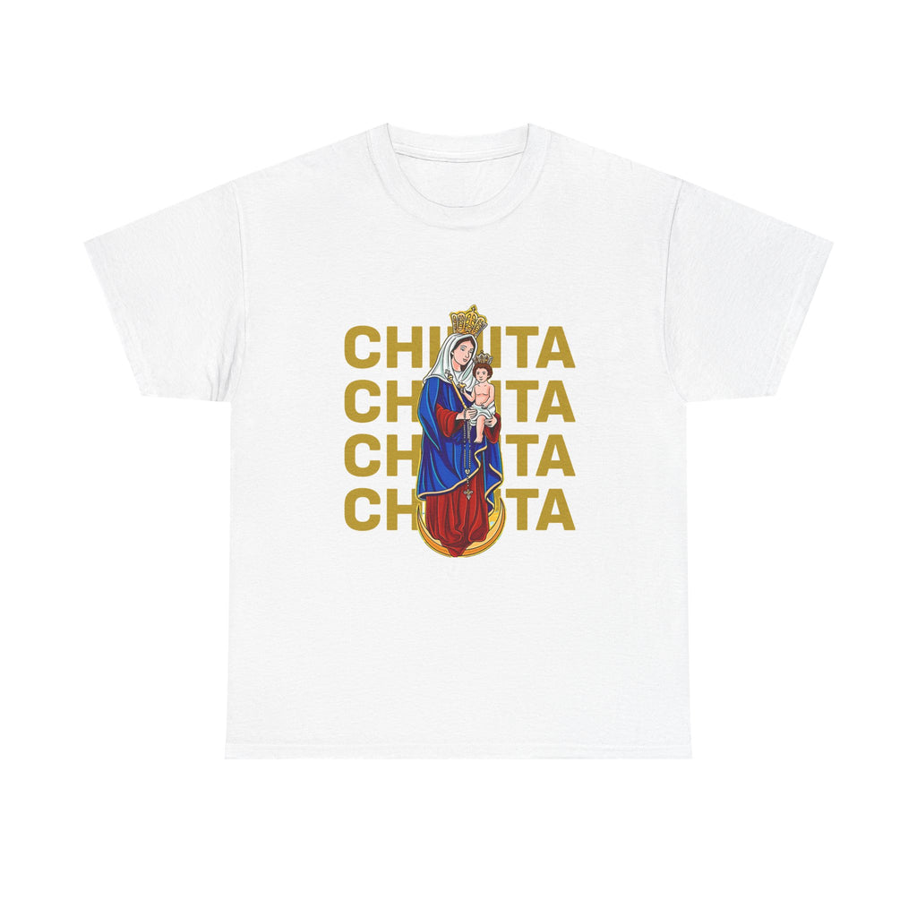 Franela Virgen María | Camiseta Devocional Retro La Chinita