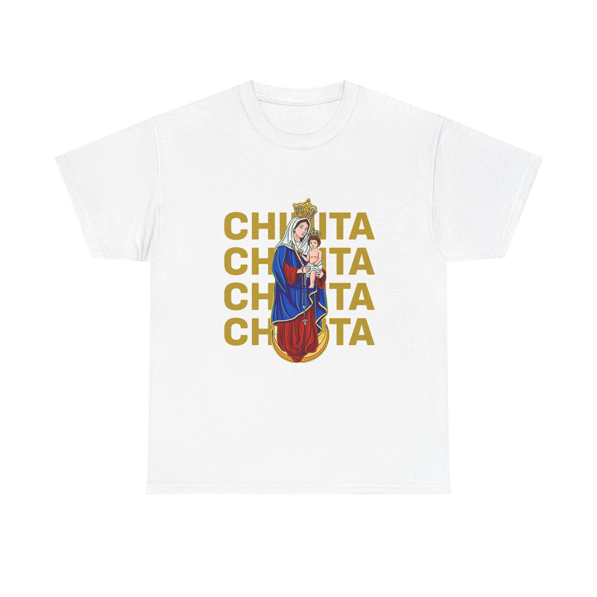 Franela Virgen María | Camiseta Devocional Retro La Chinita