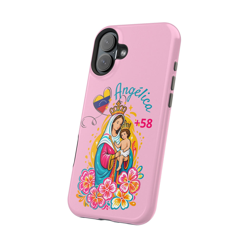 Funda Personalizada con Nombre Virgen de Chiquinquirá Phone Case