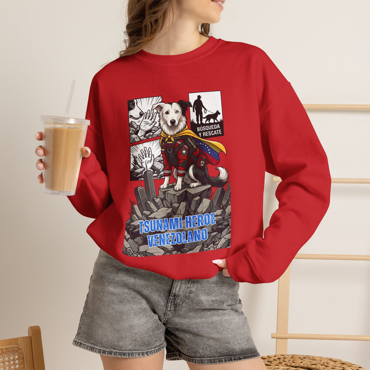 Sudadera Unisex Cuello Redondo | Heavy Blend Algodón y Poliéster