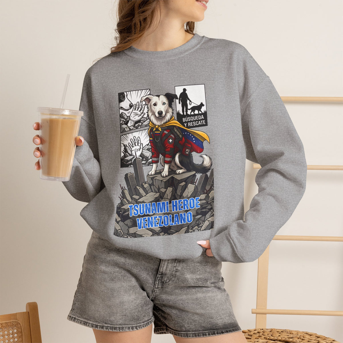 Sudadera Unisex Cuello Redondo | Heavy Blend Algodón y Poliéster