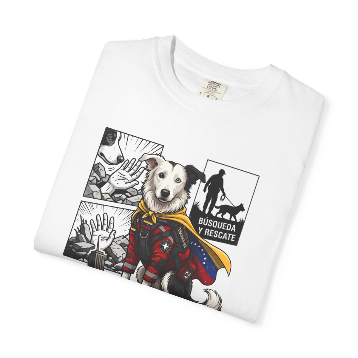 Franela Superdog Venezolano | Camiseta Gráfica Héroe | Identidad Venezuela Diáspora