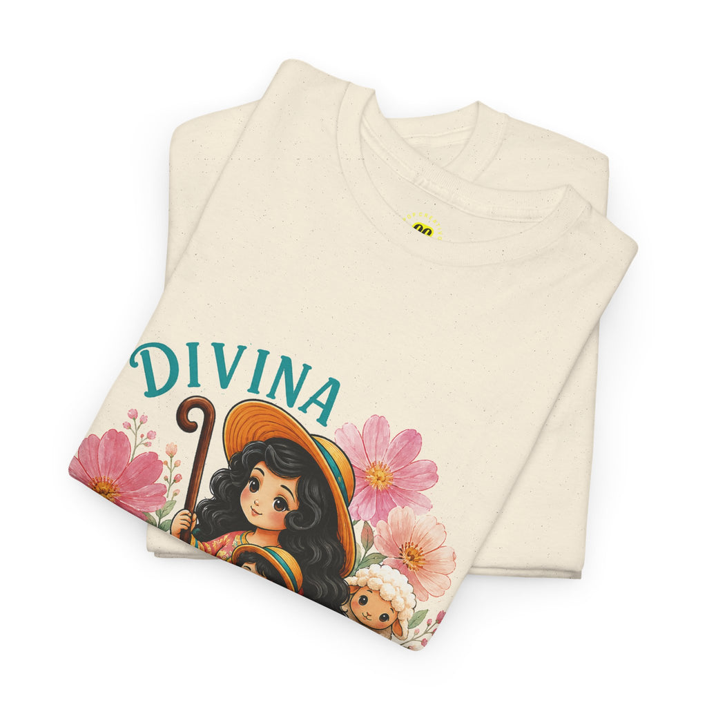 Franela Divina Pastora | Camiseta Mariana con Corderos