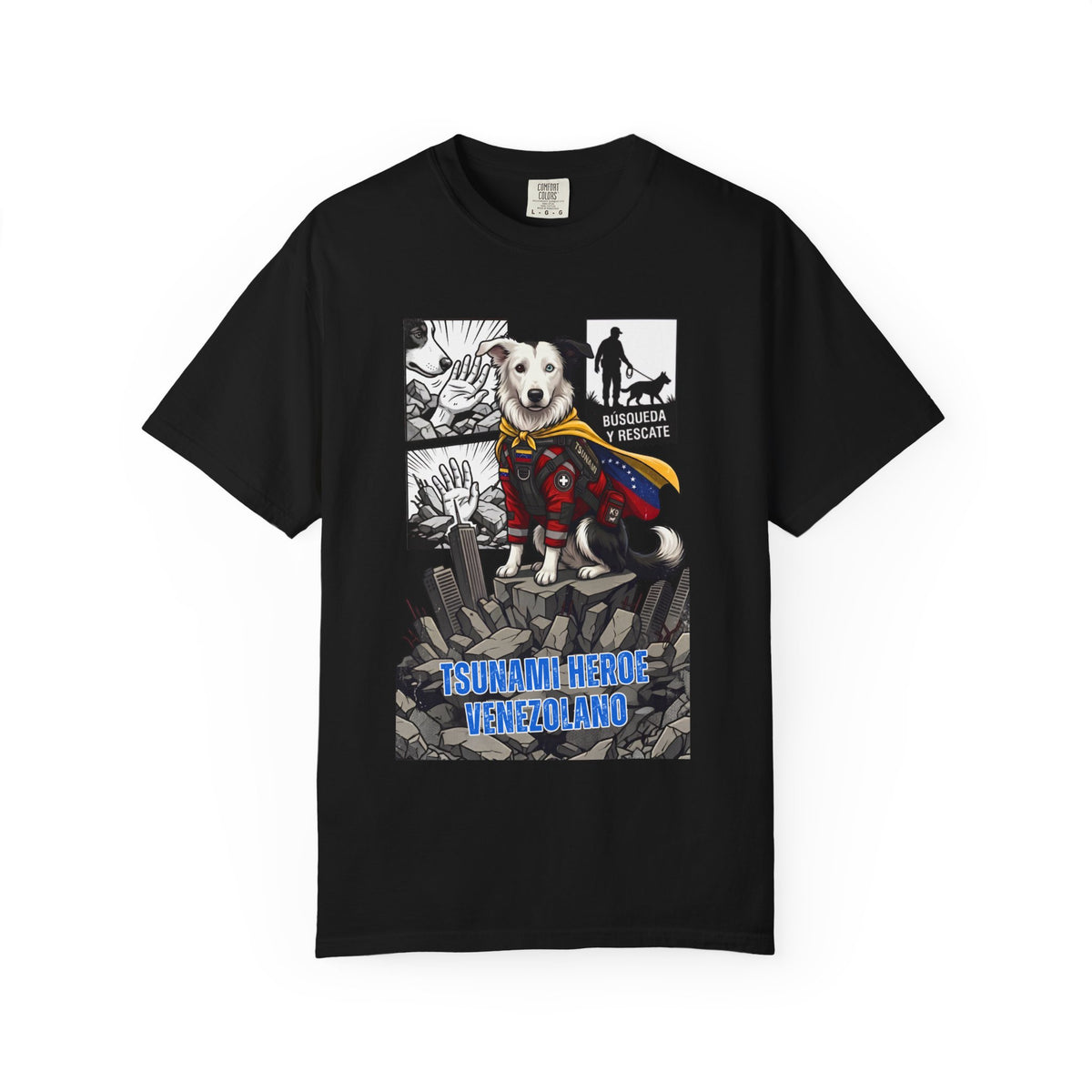 Franela Superdog Venezolano | Camiseta Gráfica Héroe | Identidad Venezuela Diáspora