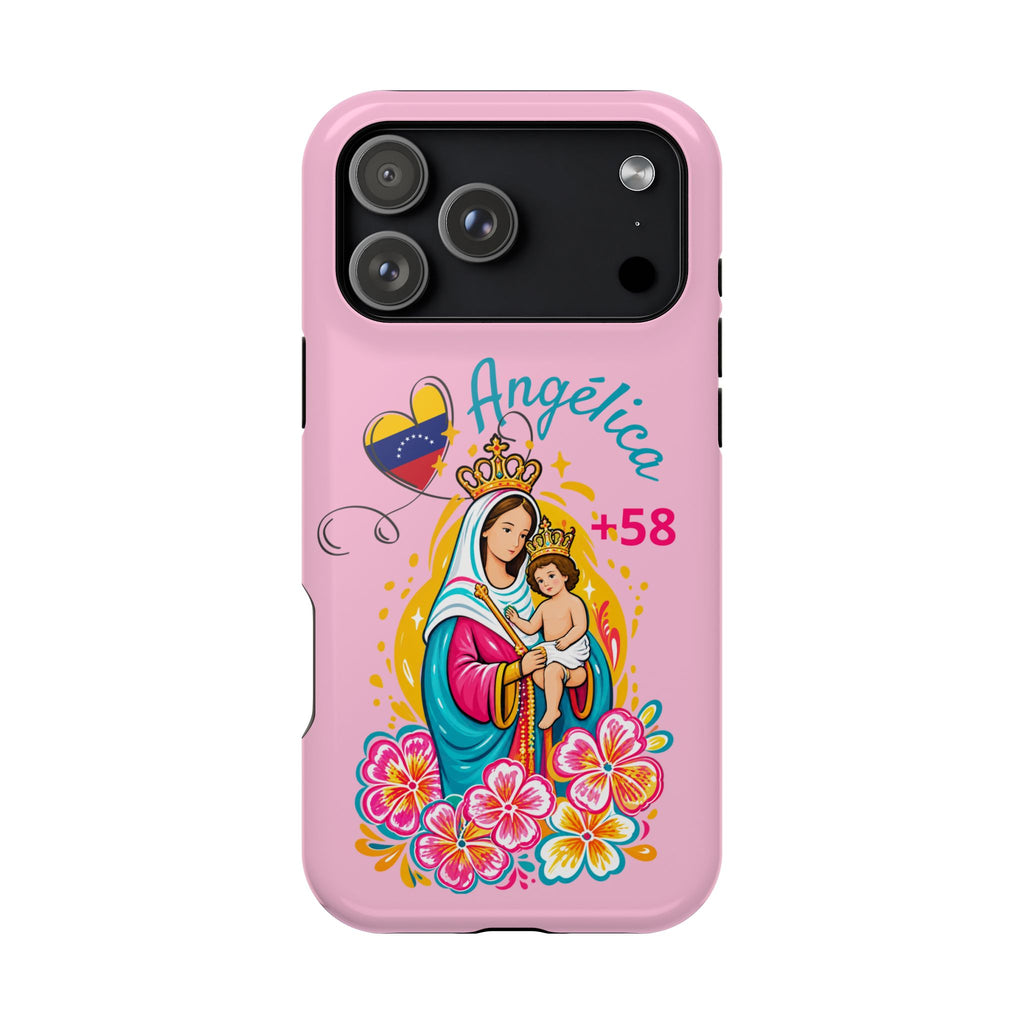 Funda Personalizada con Nombre Virgen de Chiquinquirá Phone Case