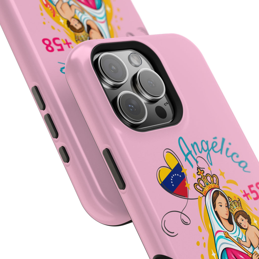 Funda Personalizada con Nombre Virgen de Chiquinquirá Phone Case
