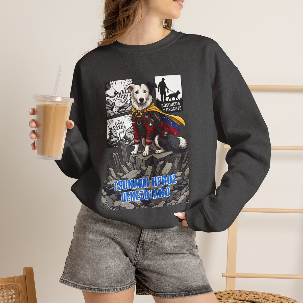 Sudadera Unisex Cuello Redondo | Heavy Blend Algodón y Poliéster