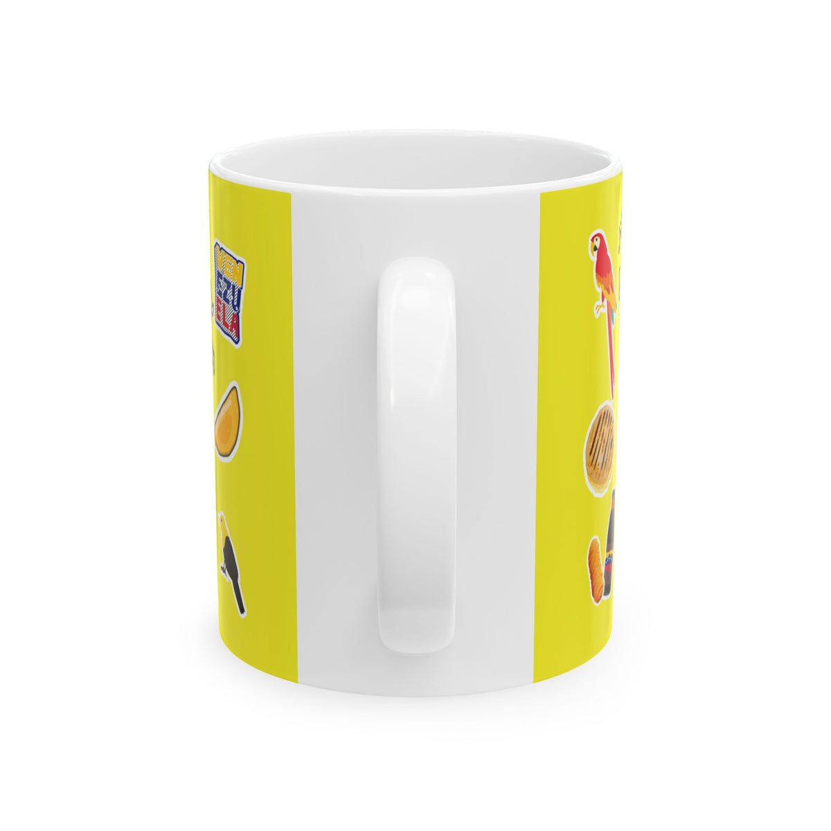 Taza Cerámica Venezuela Sticker Collage | Café Amarilla 11oz/15oz