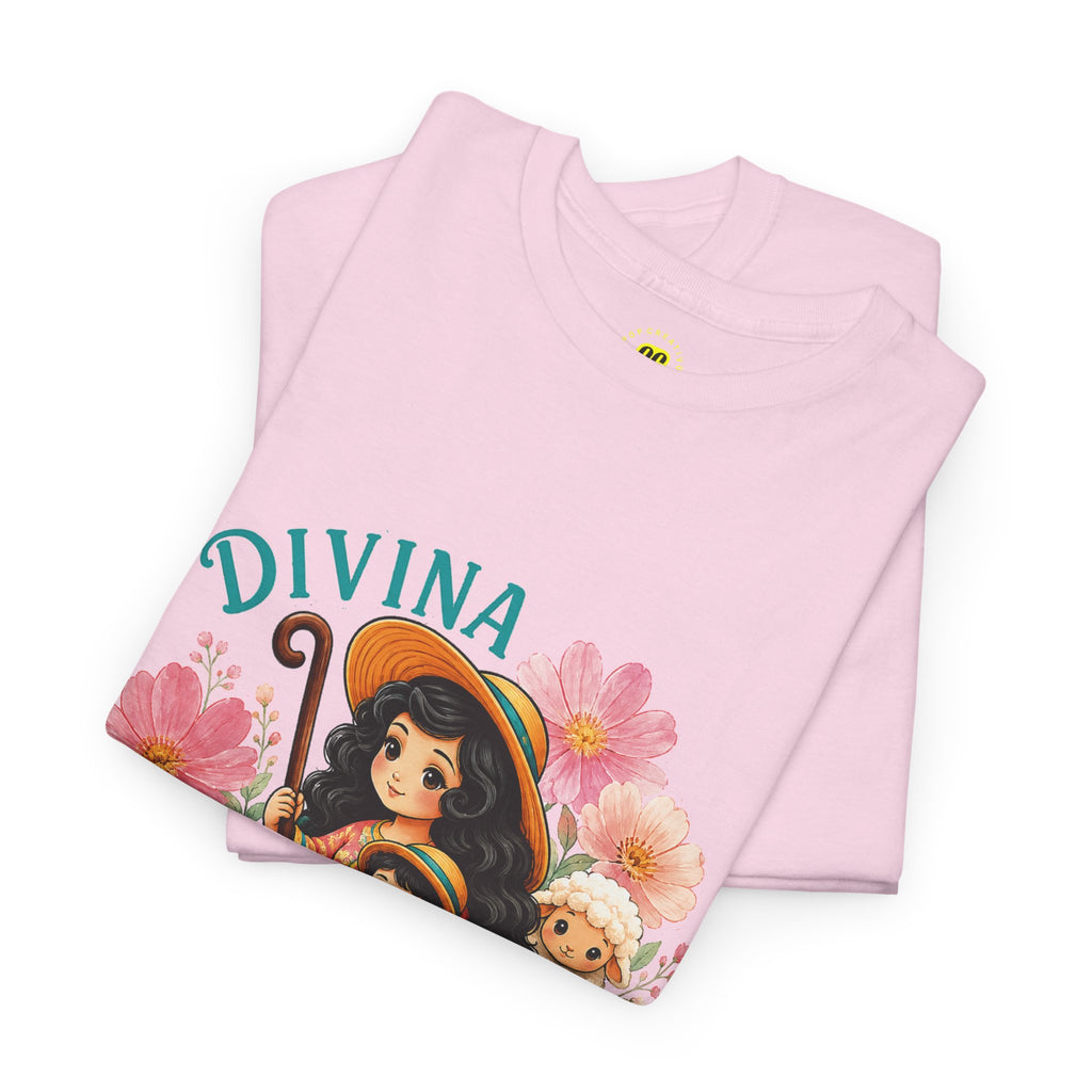 Franela Divina Pastora | Camiseta Mariana con Corderos