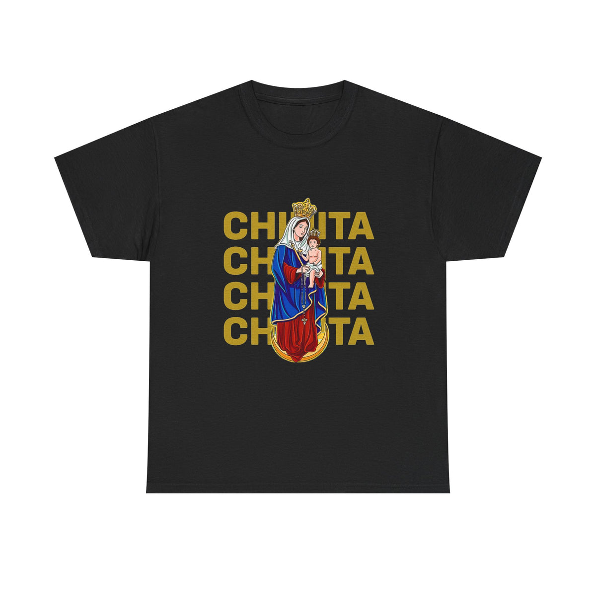 Franela Virgen María | Camiseta Devocional Retro La Chinita