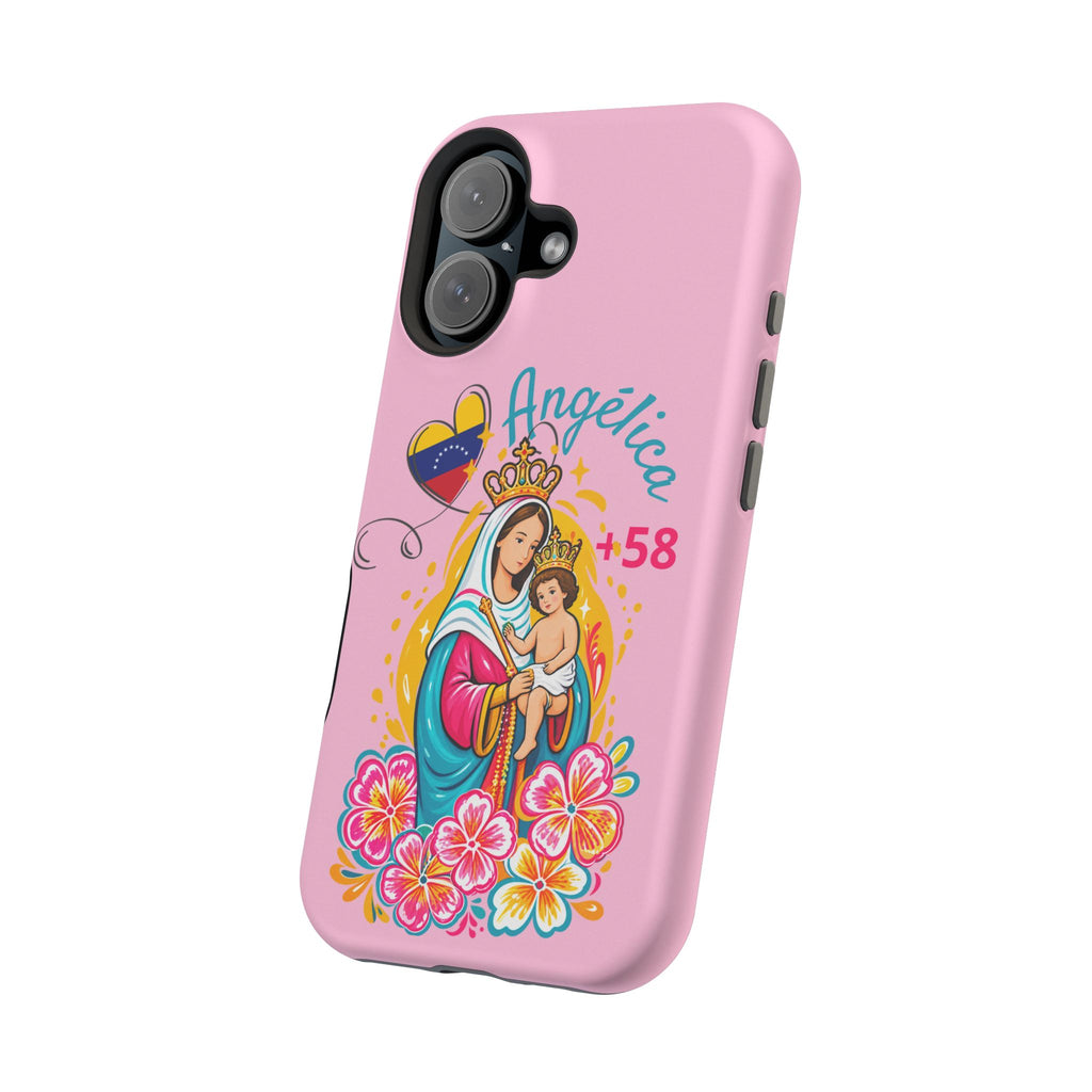 Funda Personalizada con Nombre Virgen de Chiquinquirá Phone Case