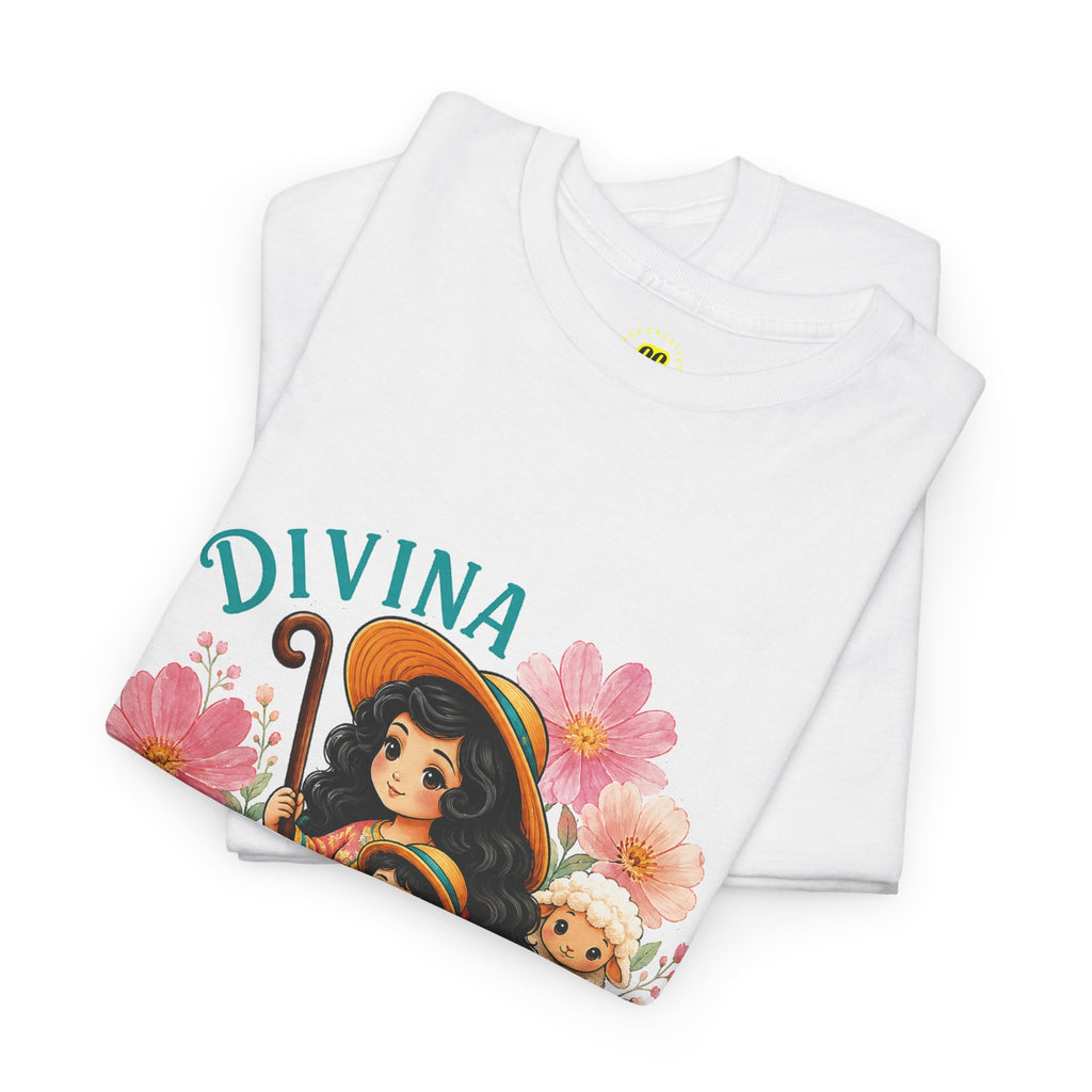 Franela Divina Pastora | Camiseta Mariana con Corderos