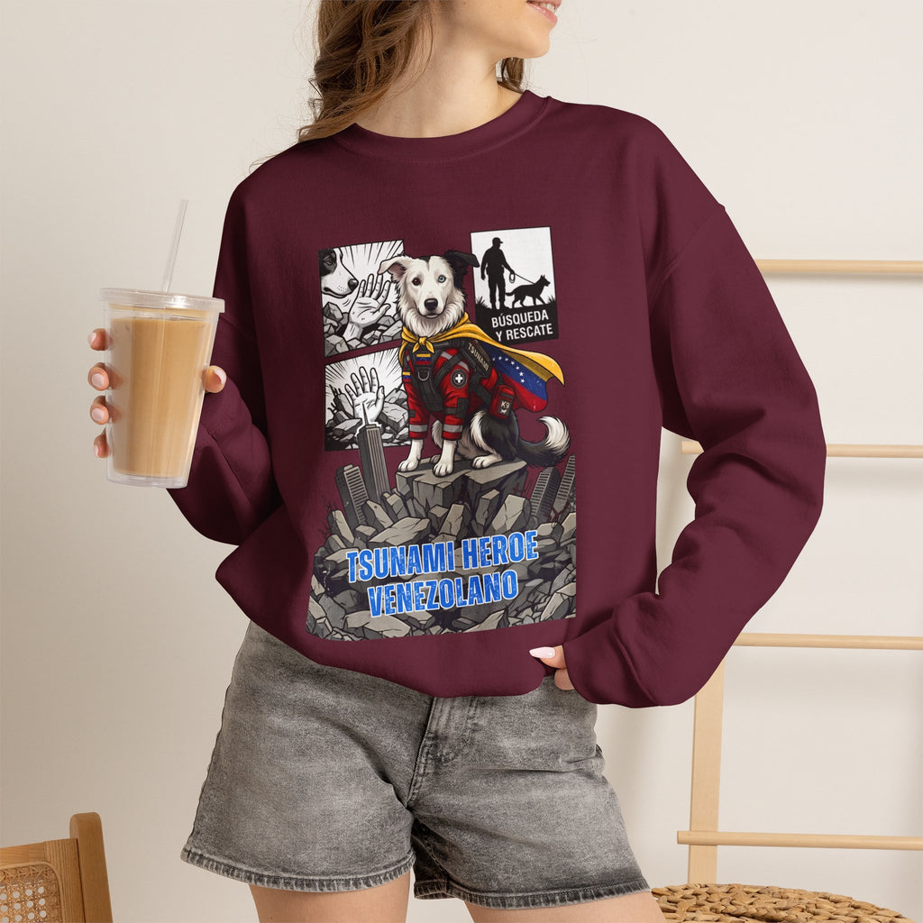 Sudadera Unisex Cuello Redondo | Heavy Blend Algodón y Poliéster