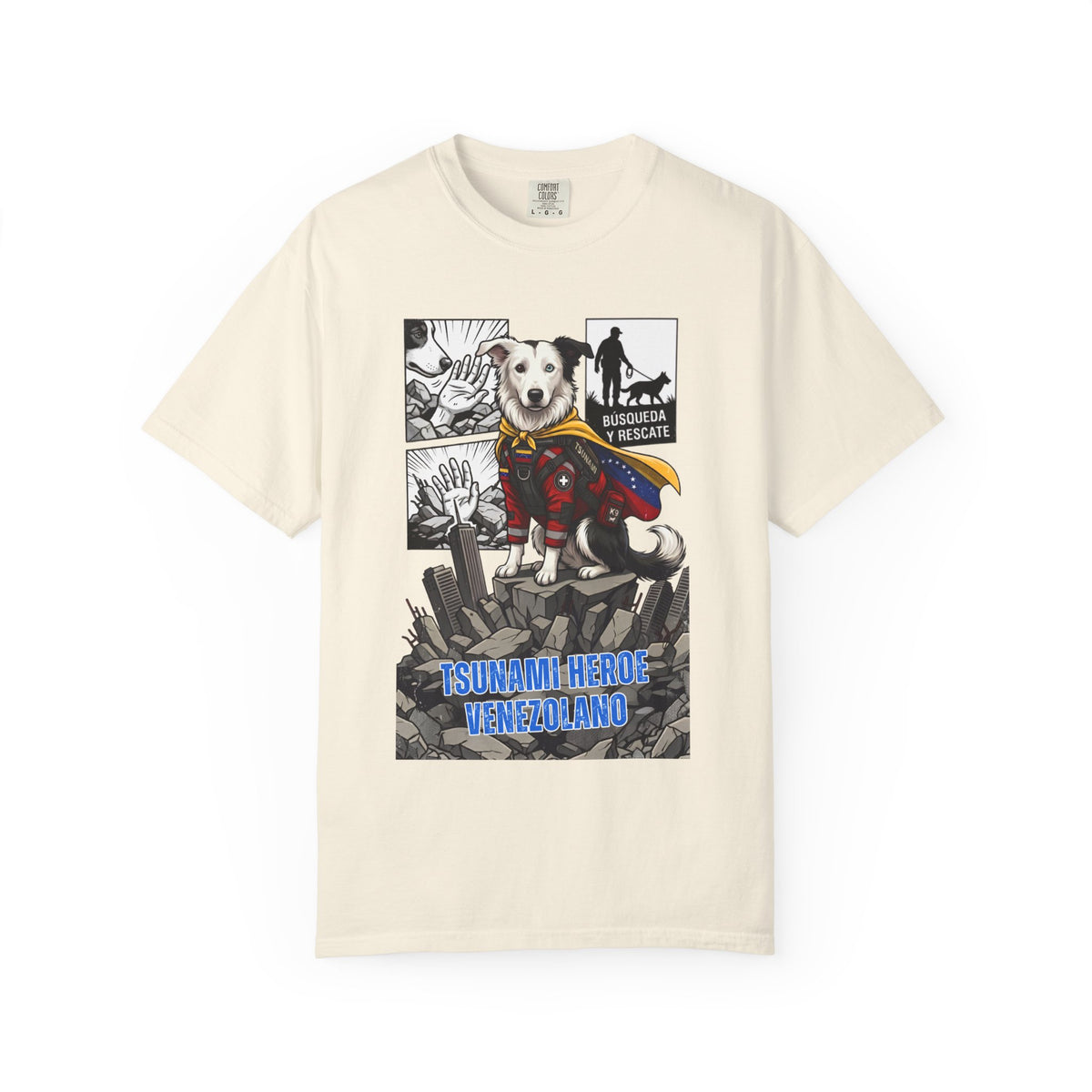 Franela Superdog Venezolano | Camiseta Gráfica Héroe | Identidad Venezuela Diáspora